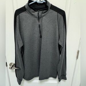 Hawk & Co. Men's Gray and Black Quarter-Zip Jacket, Size XL, Excellent Condition